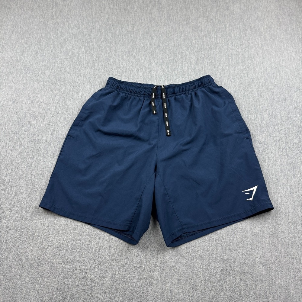 Gymshark Shorts Mens Small Blue Arrival Lightweight Athletic Running Gym Workout